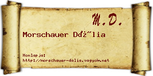 Morschauer Dália névjegykártya
